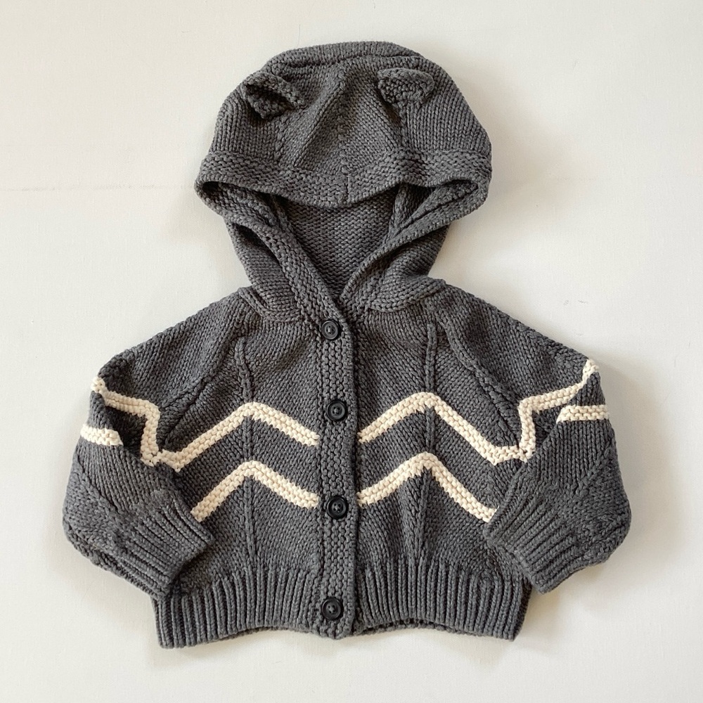 NWT Tea Collection Hooded Cardigan with Ears